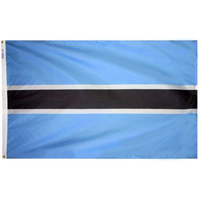 2ft. x 3ft. Botswana Flag with Canvas Header