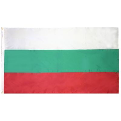 4ft. x 6ft. Bulgaria Flag with Brass Grommets