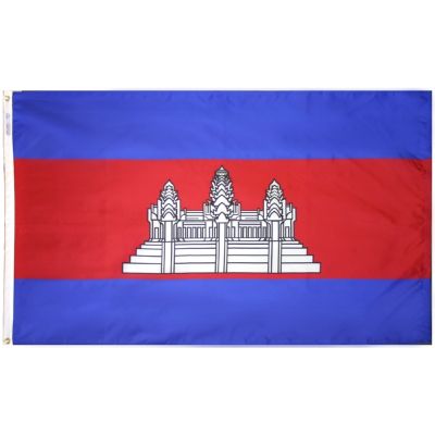 4ft. x 6ft. Cambodia Flag with Brass Grommets