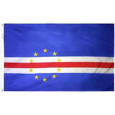 2ft. x 3ft. Cape Verde Flag with Canvas Header