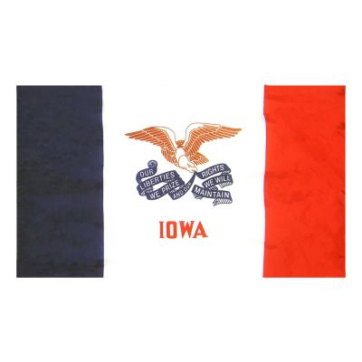 4ft. x 6ft. Iowa Flag for Parades & Display