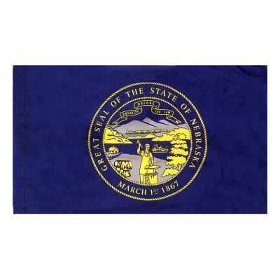3ft. x 5ft. Nebraska Flag Side Pole Sleeve