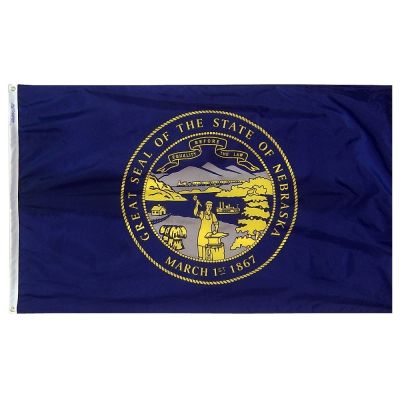 4ft. x 6ft. Nebraska Flag with Brass Grommets
