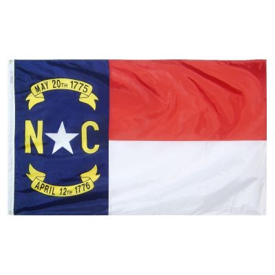 2ft. x 3ft. North Carolina Flag with Brass Grommets