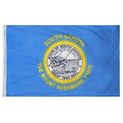4ft. x 6ft. South Dakota Flag with Brass Grommets