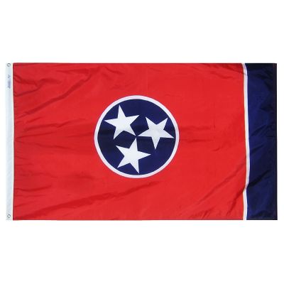 4ft. x 6ft. Tennessee Flag w/ Line Snap & Ring