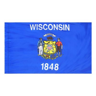 3ft. x 5ft. Wisconsin Flag for Parades & Display