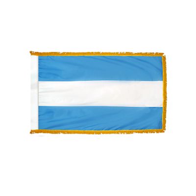 4ft. x 6ft. Argentina Flag No Seal for Parades & Display with Fringe