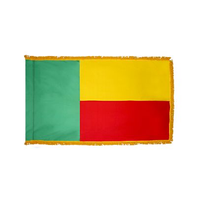 3ft. x 5ft. Benin Flag for Parades & Display with Fringe