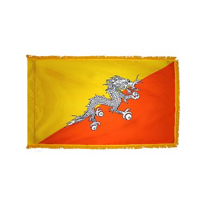 3ft. x 5ft. Bhutan Flag for Parades & Display with Fringe