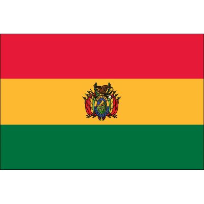 2ft. x 3ft. Bolivia Flag Seal for Indoor Display