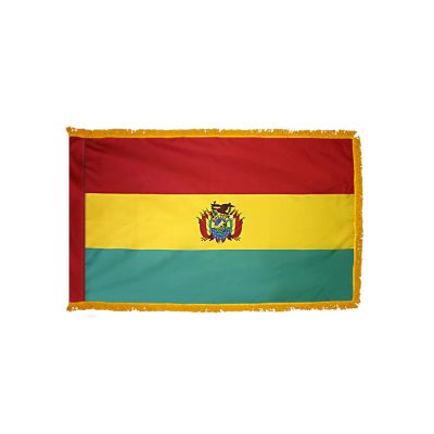 3ft. x 5ft. Bolivia Flag Seal for Parades & Display with Fringe
