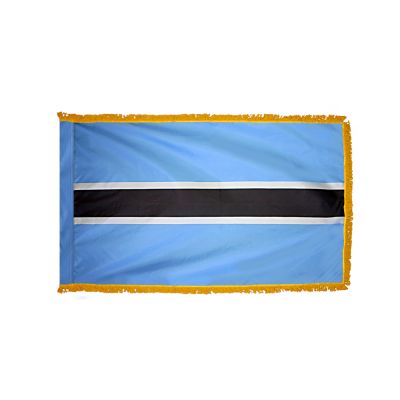 4ft. x 6ft. Botswana Flag for Parades & Display with Fringe