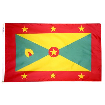 3ft. x 5ft. Grenada Flag with Brass Grommets