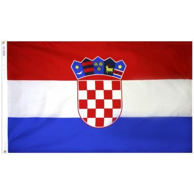 4ft. x 6ft. Croatia Flag w/ Line Snap & Ring