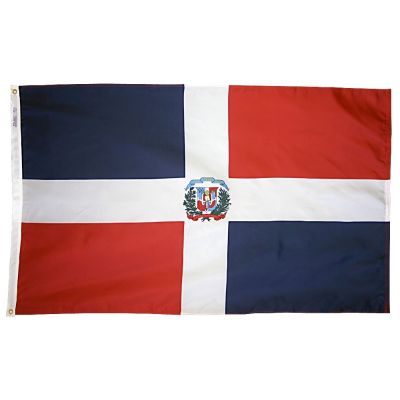 4ft. x 6ft. Dominican Republic Flag Seal w/ Line Snap & Ring