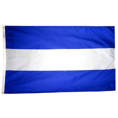 2ft. x 3ft. El Salvador Flag No Seal with Canvas Header
