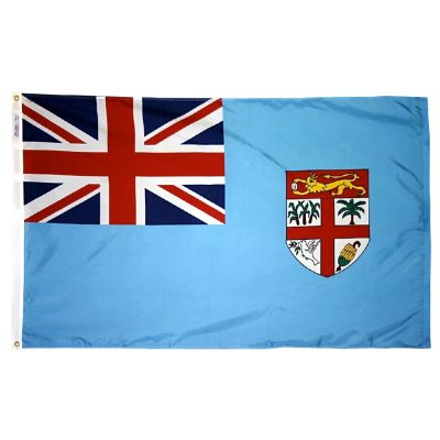 4ft. x 6ft. Fiji Flag w/ Line Snap & Ring