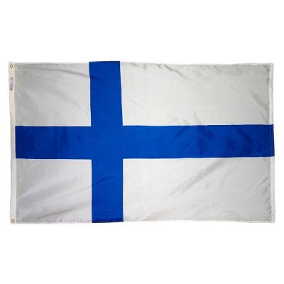 2ft. x 3ft. Finland Flag with Canvas Header