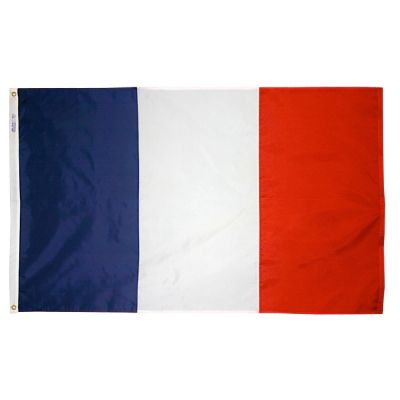 2ft. x 3ft. France Flag with Canvas Header