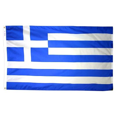 4ft. x 6ft. Greece Flag with Brass Grommets