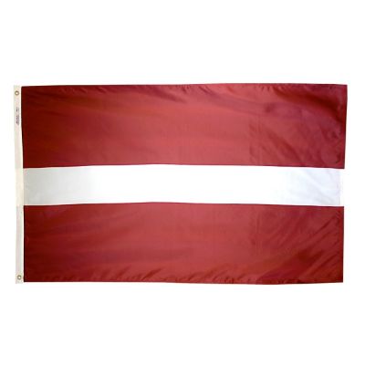 2ft. x 3ft. Latvia Flag with Canvas Header