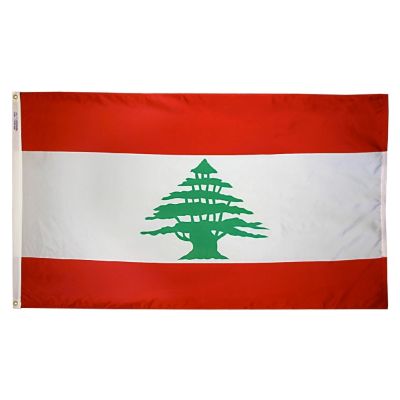 2ft. x 3ft. Lebanon Flag with Canvas Header