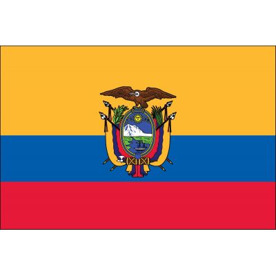 4ft. x 6ft. Ecuador Flag Seal for Parades & Display