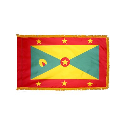 2ft. x 3ft. Grenada Flag Fringed for Indoor Display