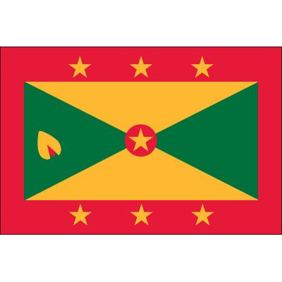 4ft. x 6ft. Grenada Flag w/ Line Snap & Ring