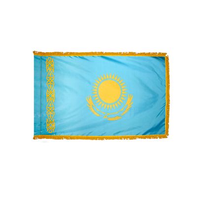 3ft. x 5ft. Kazakhstan Flag for Parades & Display with Fringe