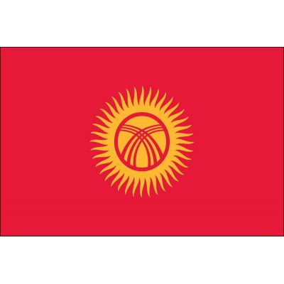 2ft. x 3ft. Kyrgyzstan Flag for Indoor Display