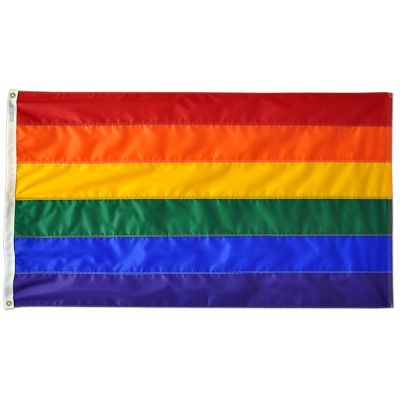 3 ft. x 5 ft. Rainbow Flag w/ Brass Grommets