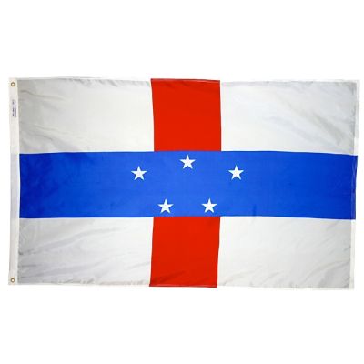 4ft. x 6ft. Netherlands Antilles Flag w/ Line Snap & Ring