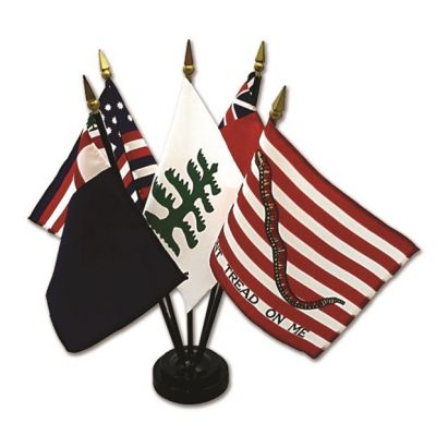 4 in. x 6 in. Historical Flag Set No. 2