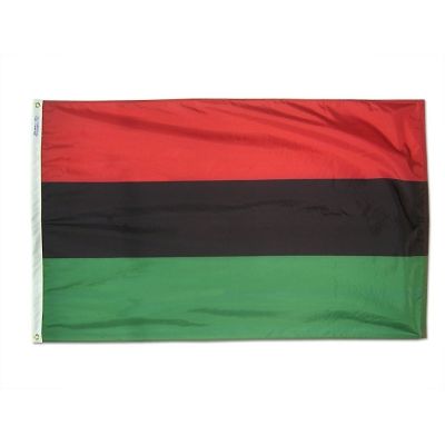 3ft. x 5ft. African American Flag for Parades & Display with Fringe