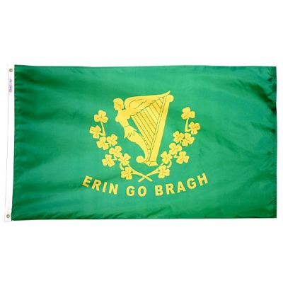 3ft. x 5ft. Erin go Bragh Flag for Parades & Display with Fringe