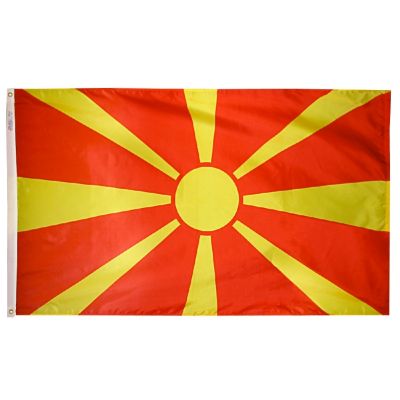 2ft. x 3ft. Macedonia Flag with Canvas Header