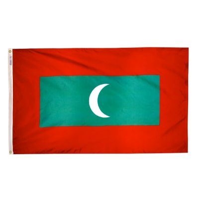 4ft. x 6ft. Maldives Flag with Brass Grommets