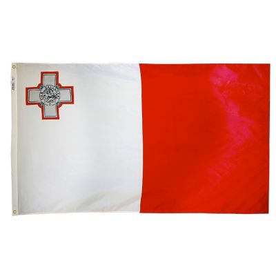 4ft. x 6ft. Malta Flag w/ Line Snap & Ring