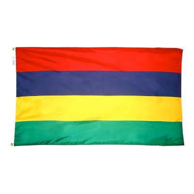 2ft. x 3ft. Mauritius Flag with Canvas Header
