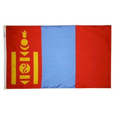 2ft. x 3ft. Mongolia Flag with Canvas Header