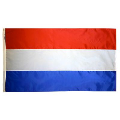 4ft. x 6ft. Netherlands Flag w/ Line Snap & Ring