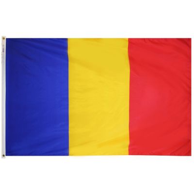 3ft. x 5ft. Romania Flag with Brass Grommets