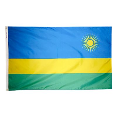 4ft. x 6ft. Rwanda Flag with Brass Grommets