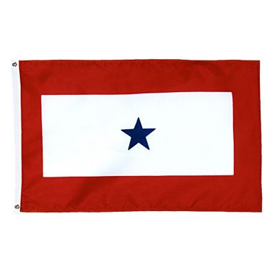5 ft. x 8 ft. 1 Star Service Flag Nylon