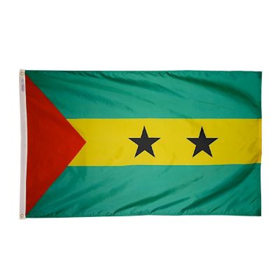 4ft. x 6ft. Sao Tome & Principe Flag with Brass Grommets