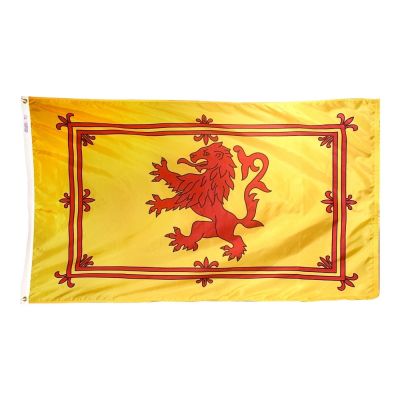 4ft. x 6ft. Scottish Rampant Lion Flag with Brass Grommets