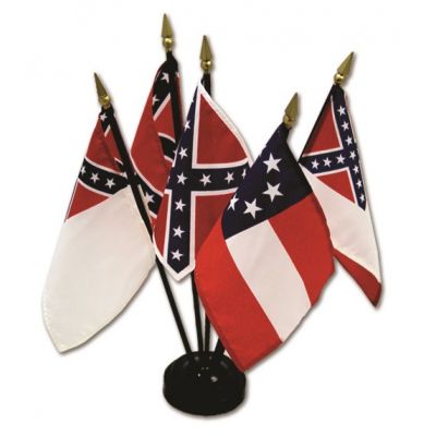 4 in. x 6 in. Flags of the Confederacy Set