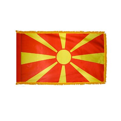 3ft. x 5ft. Macedonia Flag for Parades & Display with Fringe
